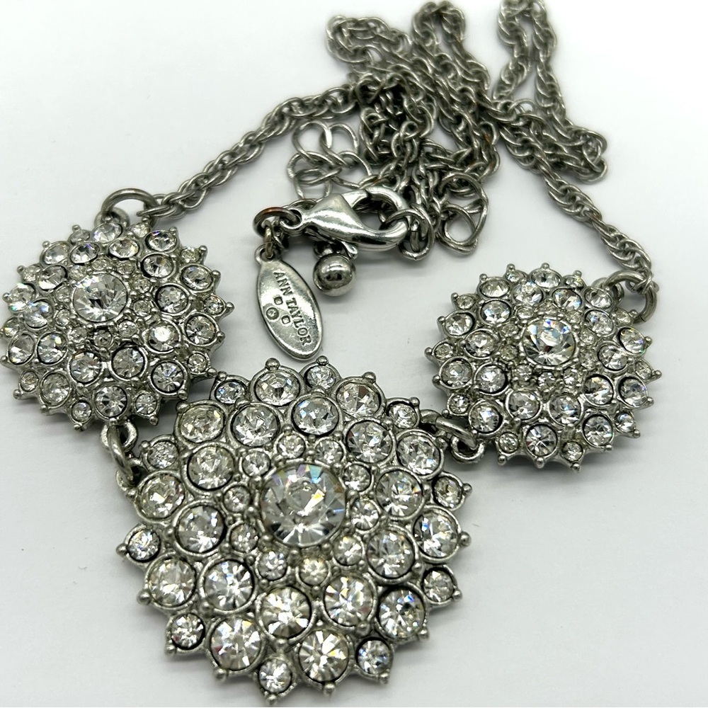 Ann Taylor Jeweled Medallions Necklace